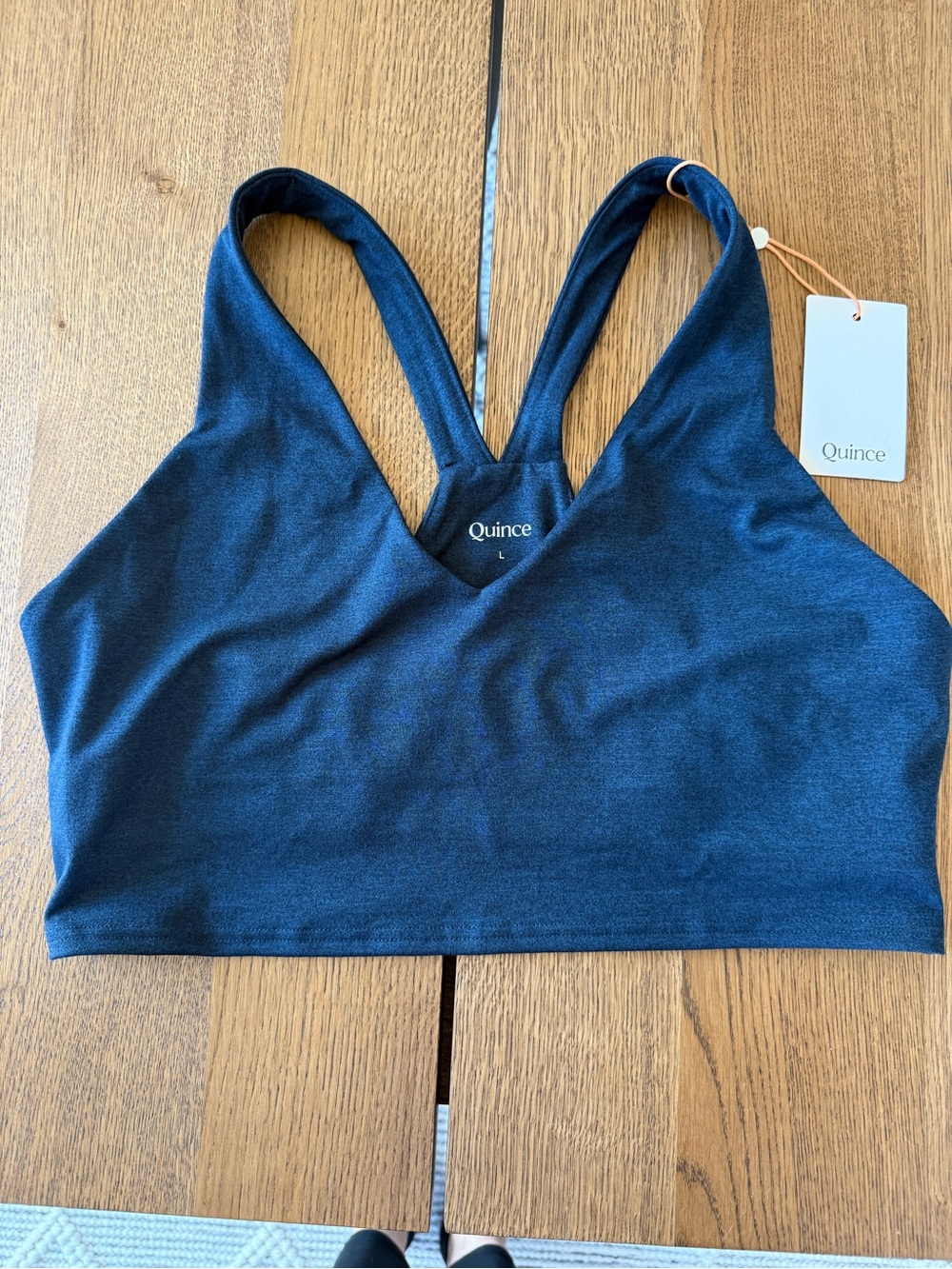 Quince Navy Seamless Bralette - Women